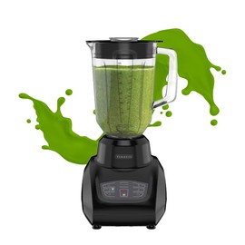 Taurus SEVILLA Countertop Blender | 48 oz Diamond Shaped Glass Jar | Touch Panel Controls with 6 Smart Pre-Programmed Settings, 8 Speed Control & pulse function built-in | 550 watts