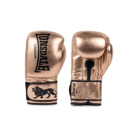Lonsdale Boxing Gloves Faux Leather Dinero Pink Champagne/Black 14 oz