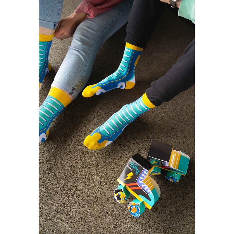 Rainbow Socks - Women's Men's Roller Skates Socks Box Funny