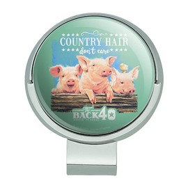 GRAPHICS & MORE Back 40 Country Hair Don't Care Farm Pigs Farm Farming Golf Hat Clip with Magnetic Ball Marker