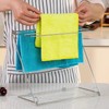 NOELAMOUR Dish Towel Stand, Stainless Steel, Tabletop, Dish Towel Hanger,