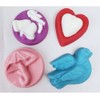 Wedding Rubber Molds, 4/pk