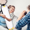 Sprinqdawin Long Penguin Plush Pillow, 33.5” Black Penguin Stuffed Animal,