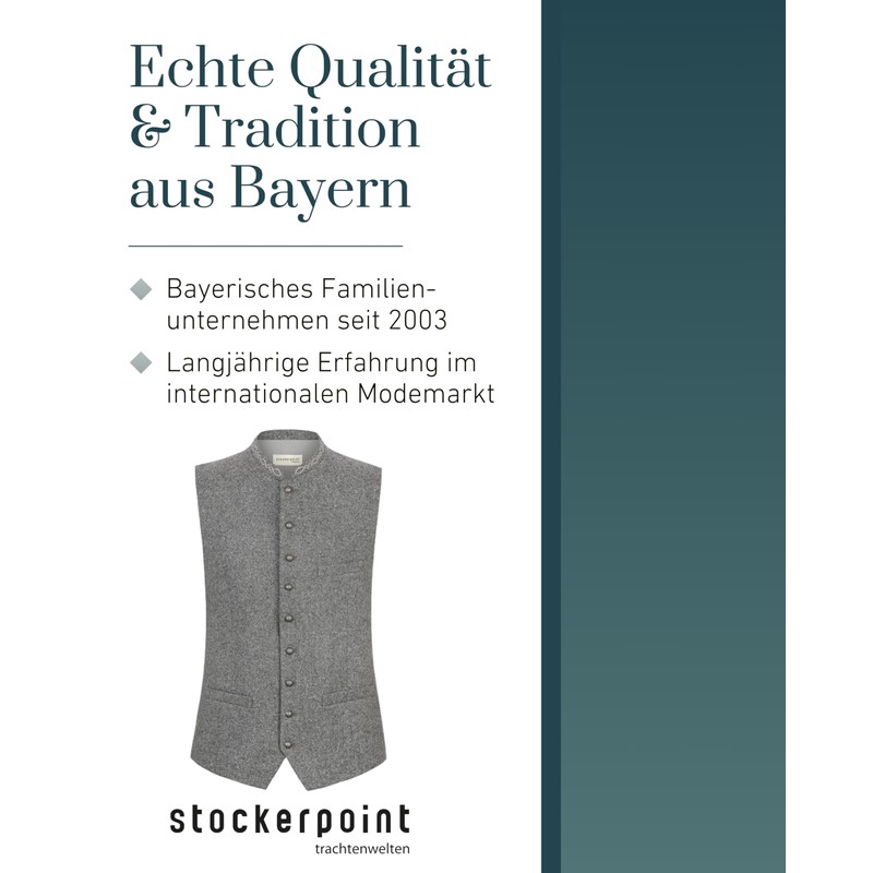 Stockerpoint Devito Men's Costume Vest, granite