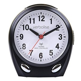 VTC-01BK Radio Controlled Talking Clock (Black)