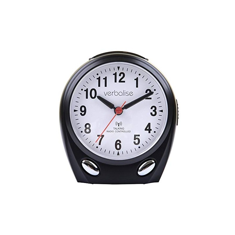 VTC-01BK Radio Controlled Talking Clock (Black)