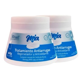Crema Antiarrugas Regeneradora Leche De Burra 400g Risan Neutra