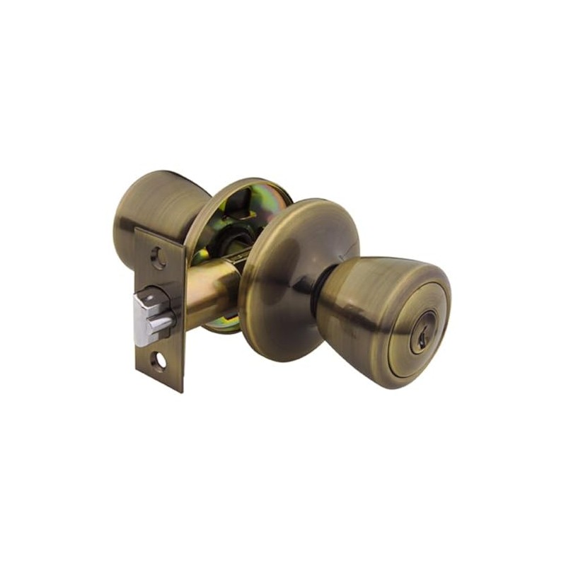 Yale 700RT-C5-4 Security Barricade Tulip Entry Knob, Antique Brass