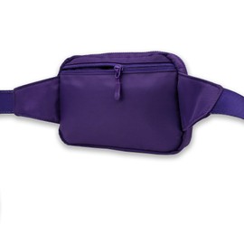 Bomvabe Everywhere Belt Bag 2L Purple, Large Fanny Pack for Women Men with Adjustable Strap 55", Crossbody Bag Water-resistant for Travel, Sports, Hiking