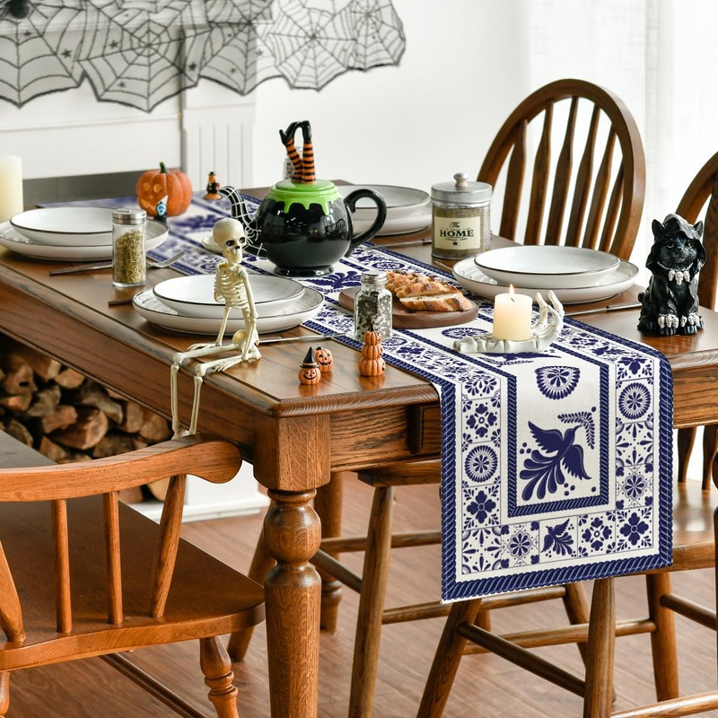 Artoid Mode Floral Bird Dia De Los Muertos Mexican Table