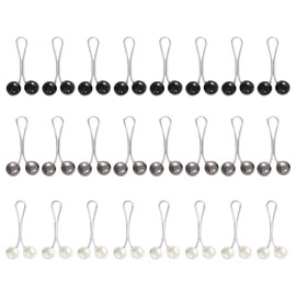VEHYEGOI 24 Pieces Women'S Headscarf Pin Clips, Pearl Silk Scarf Clips, Scarf Clips, Shawl Clips, U-Shaped Clips, Clothing Accessories