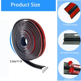 YCooiFo 14mm Windshield Rubber Seal Windshield Seal Strip Windshield Sealant T Shape Sealing