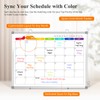 DOLLAR BOSS 24'' x 18'' Magnetic Whiteboard Calendar for wall,