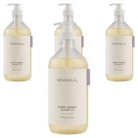 Nine Mila Pure Hinoki Shampoo Blackberry Fragrance, 1L, 4 pcs / 나인밀라 퓨어 히노끼 샴푸 블랙베리 향, 1L, 4개