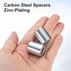 uxcell 10 Pcs Galvanized Steel Spacer 3/8" Bore x 3/4"