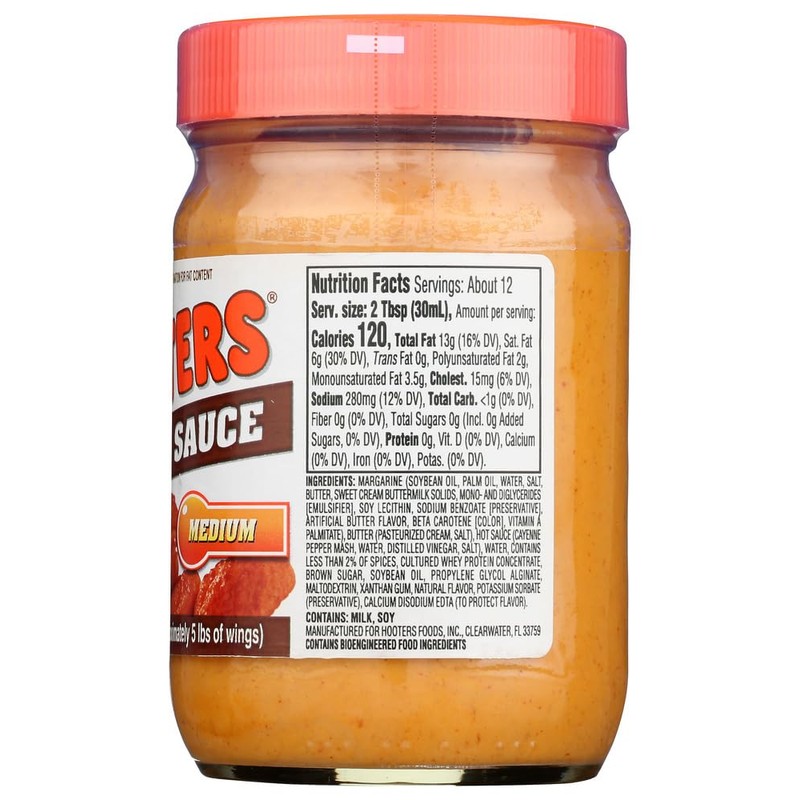 Hooters Medium Wing Sauce, 12oz.
