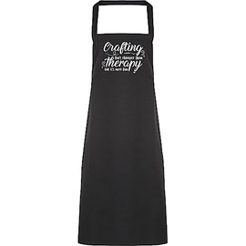 Hippowarehouse Crafting isn't cheaper than therapy but it's more fun Apron kitchen cooking painting DIY onesize adult