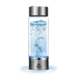 Upgraded Hydrogen Water Bottle, Portable Hydrogenated Water Bottle with SPE PEM Technology, 420ml Hydrogen Water Ionizer Machine, Hydrogen Water Bottle Generator for Home, Office, and Travel