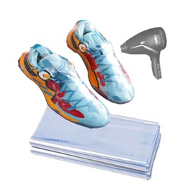 S.fields.inc Shrink Film Heat Shrink Bags 100 Sheets 28x45 PVC Sneakers Dryer Heat Gun