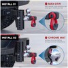 Ayleid Trailer Hitch Tri-Ball Mount with Hook&Pin&Rotatable Tow Shackle,Fits 2-in