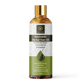 Ayurvedic Herbal Hair Oil Made with 21 Ayurvedic herbs, Multipurpose Dandruff, Hair Fall (100ml) Traditional Herbal Hair Oil for Men and Women | 100% Natural Indian Herbs