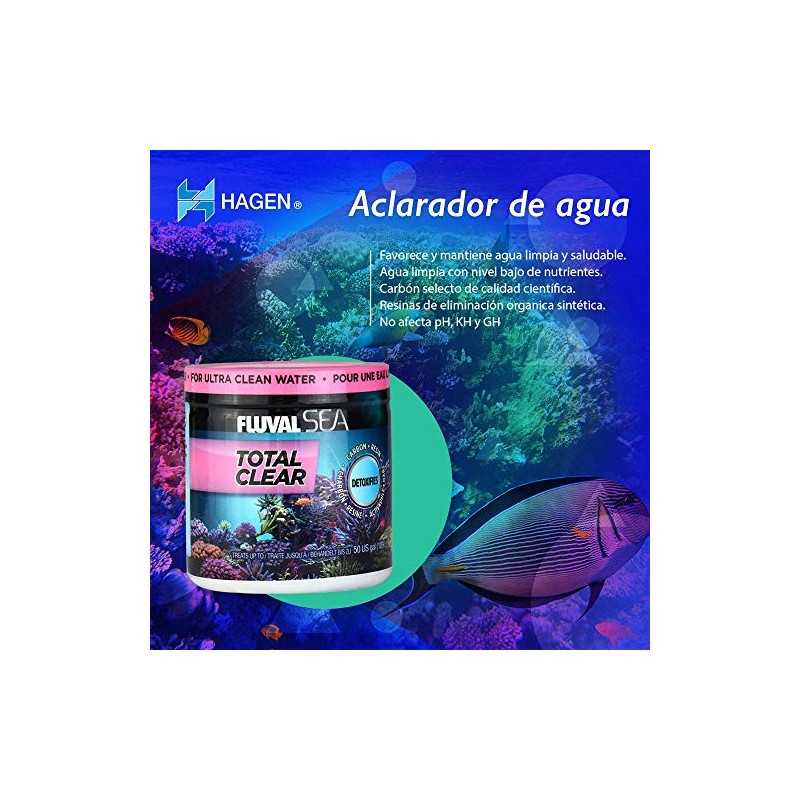 Fluval Sea Total Clear Acondicionador Para Acuarios Marines, 175g