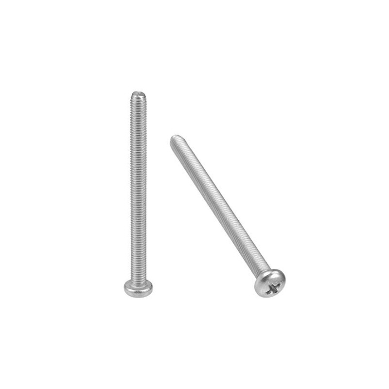 sourcing map M5 x 65mm Machine Screws Phillips Cross Pan