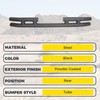KUAFU Rear Dual Tube bumper Compatible with 1997-2006 Jeep Wrangler