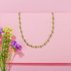 Charm Choker Necklaces for Women, Hypoallergenic Gold-Plated Chain with Colourful