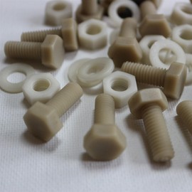 50 x Fibreglass Reinforced Super Nylon Hex Head Bolts M8 x 20mm Machine Screws Plastic Nuts and Screws Washers