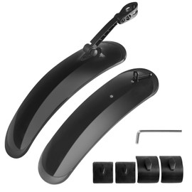 MAKELEN Fat Tire Bike Fender for 3.0-4.0 Wide Tire Mudguard Set Front and Rear 2 Parts-Universal Full Cover Thicken Bicycle Mud Guard Mudflap for Electric Bike Beach Bike