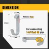 VIVIDA 1-3/8" Gate Clips for Chain Link Fence, Kennel Panel