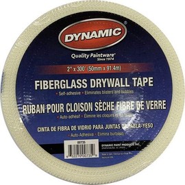 Dynamic 00735 2" x 300' White Self Adhesive Mesh Drywall Tape - 24ct. Case