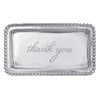 Mariposa Thank You Rectangular Aluminum Tray