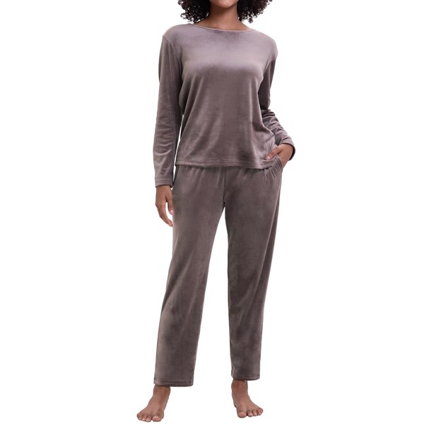Navisting Women's Velvet Pajama Set Lounge Set 2 Piece with
