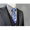 S&W SHLAX&WING Men's Cotton Necktie, Skinny Necktie, Long Thin Print,