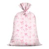 KIDAJOY Extra Large Pink Bow Gift Bag Plastic 36x56 Inch