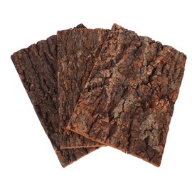 GRIRIW 3Pcs Natural Cork Bark for Reptiles Decorative Tree Bark Climbing Plaything Terrarium Decoration for Lizards Snakes Spiders