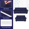 Peryiter 2 Pcs Sofa Covers Couch and Loveseat Covers Set