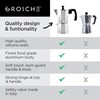 GROSCHE Milano Stovetop Espresso Maker Moka Pot 6 espresso Cup