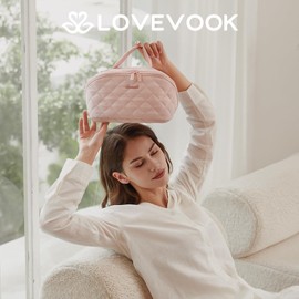 LOVEVOOK Women's Cosmetic Bag, pink, L