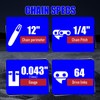 JUUDDENPARTS Chainsaw Chain for 12-Inch 30cm Guide Bar, 1/4" Low