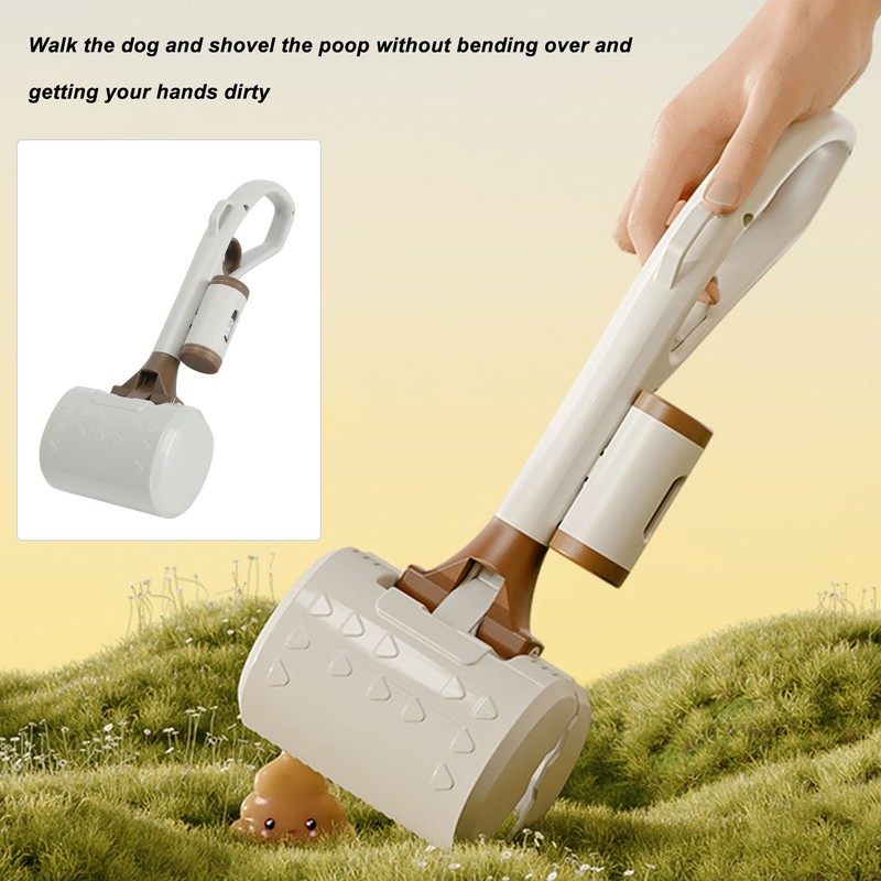 Pet Pooper Scooper Multipurpose Lightweight Portable Long Handle Dog Pooper