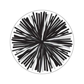 Schoolgirl Style - Simply Stylish | Black & White Poms Colorful Cut-Outs, Classroom Décor, 36 Pieces