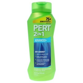 Pert Champú y acondicionador 2 en 1 anticaspa, botella de 25.4 onzas líquidas