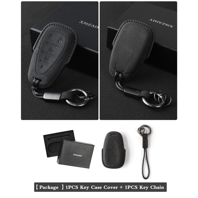 XMZAIMY - Funda para llavero de piel Chevy para llavero,