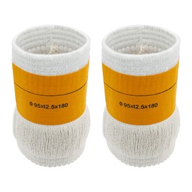 Denkuhin 95x t2.5 x 180 mm Heating Wick, Heater Oil Lamp Wick Replacement Compatible with Kerosene Heater Stove, Fiberglass (2 Pack)