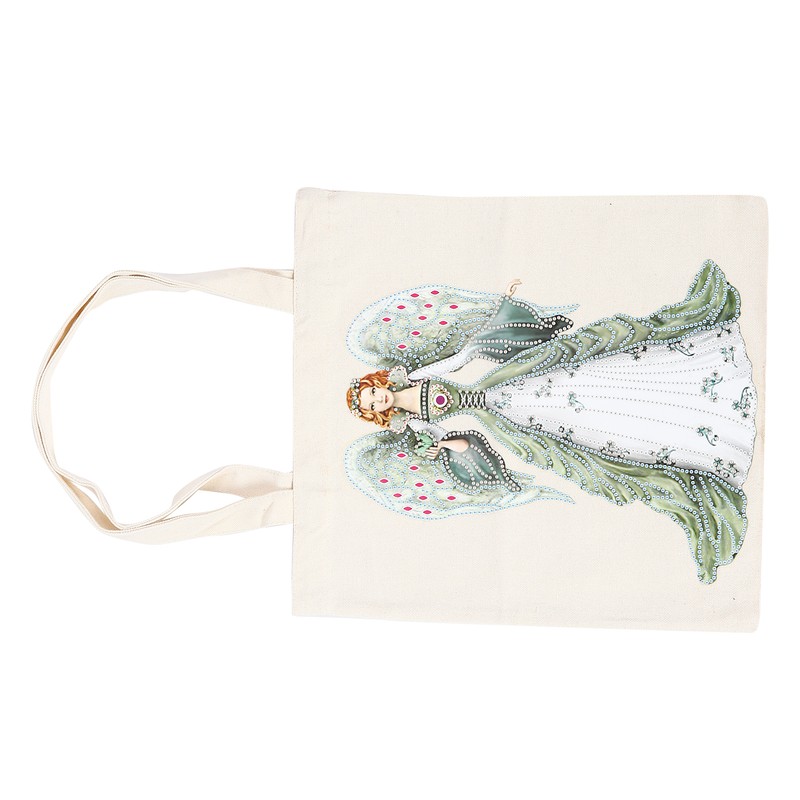 DIY Diamond Painting Shopping Bag Rhinestones Painting Tote Bag with