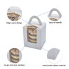 25 Pack Portable Cupcake Boxes Containers With PVC Window Candy