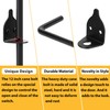 URDOGSL 12" Heavy Duty Cane Bolts for Gates with Black